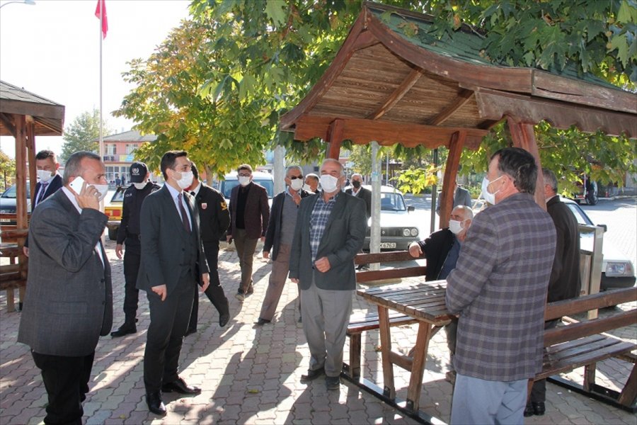 Yalıhüyük'te Kaymakam Şahin'den Kovid-19 Denetimi