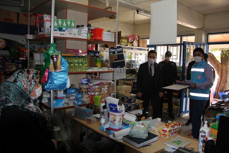 Yalıhüyük'te Kaymakam Şahin'den Kovid-19 Denetimi