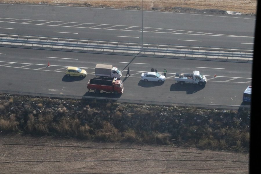 Kayseri'de Jandarmadan Helikopter Destekli Trafik Denetimi