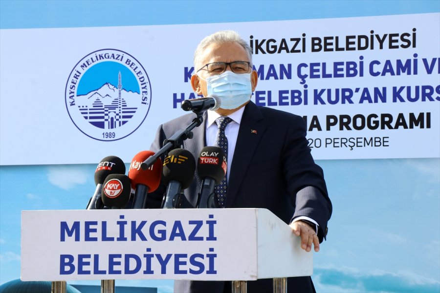 Kayseri'de Kahraman Çelebi Camii Ve Hatice Çelebi Kur'an Kursu'nun Temeli Atıldı