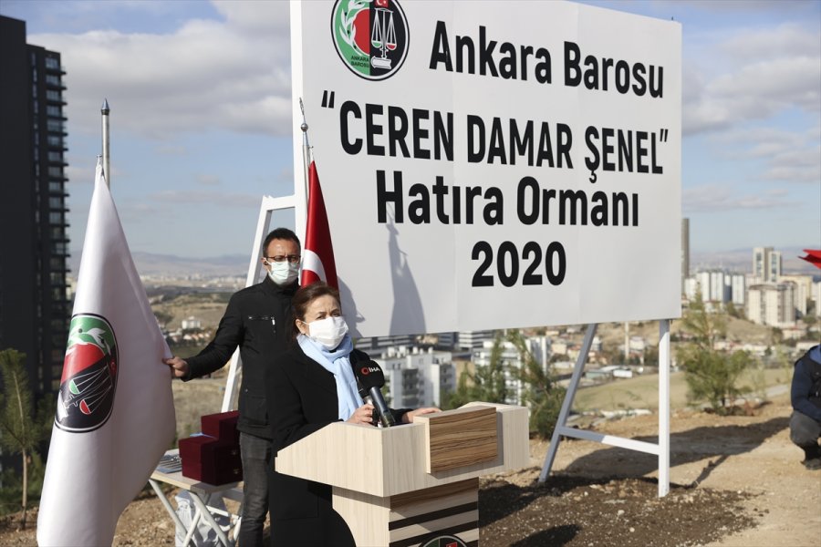 Akademisyen Ceren Damar Şenel'in Adı Hatıra Ormanında Yaşayacak