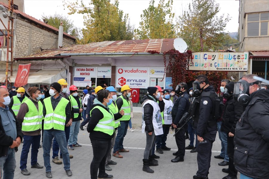 Ermenek'te 87 Gündür Eylemde Olan Maden İşçilerinin Ankara'ya Yürümelerine İzin Verilmedi