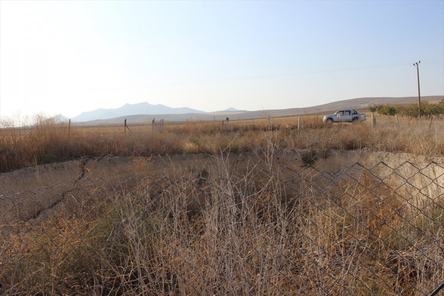 Tarlalarında Oluşan 2 Obruğa Rağmen Tarıma Devam Ediyorlar