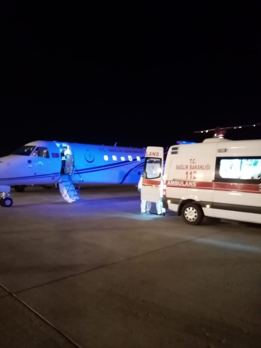 Ambulans Uçak 61 Yaşındaki Hasta İçin Havalandı