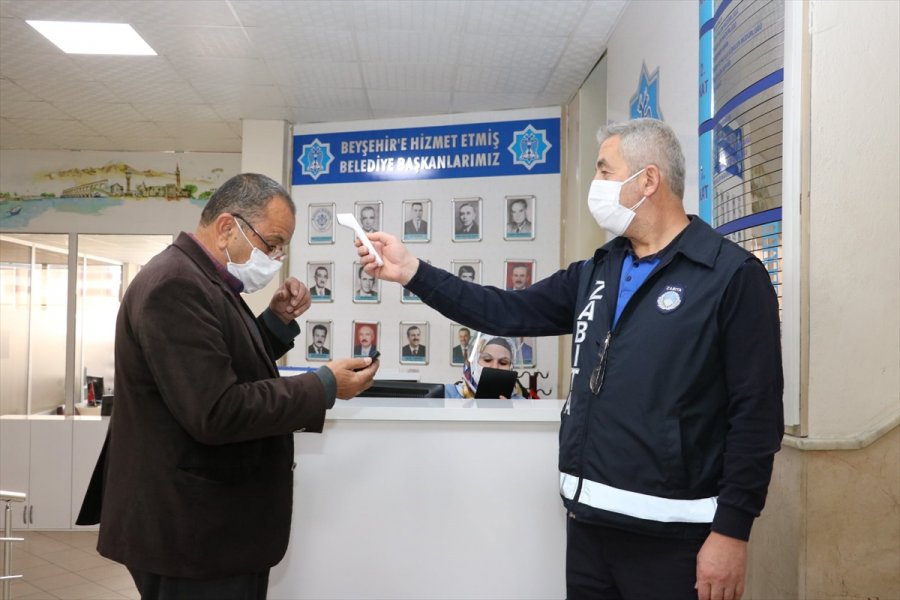 Beyşehir Belediyesi Hizmet Binasında Kovid-19 Tedbirleri Artırıldı