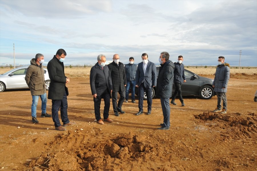 Akşehir Osb Genişleme Alanı Altyapı İnşaatında İnceleme Yapıldı