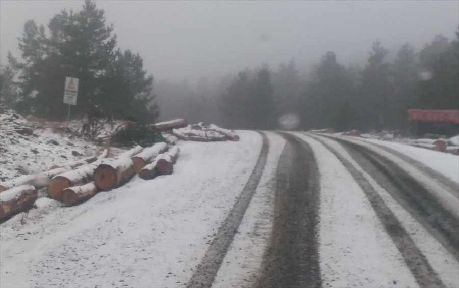 Beypazarı’nın Yüksek Kesimleri Beyaza Büründü