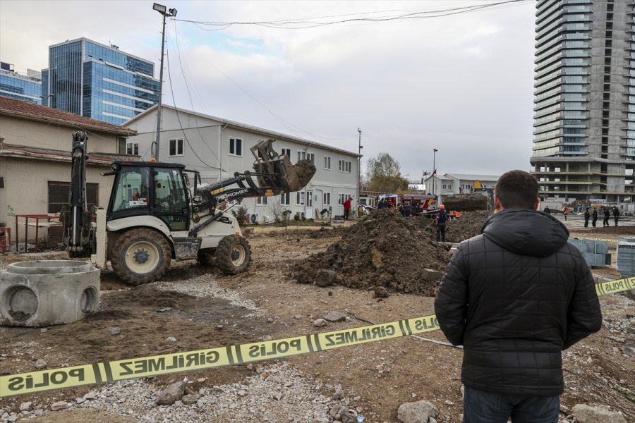 Başkentte İnşaat Alanında Toprak Kayması Sonucu Bir İşçi Öldü