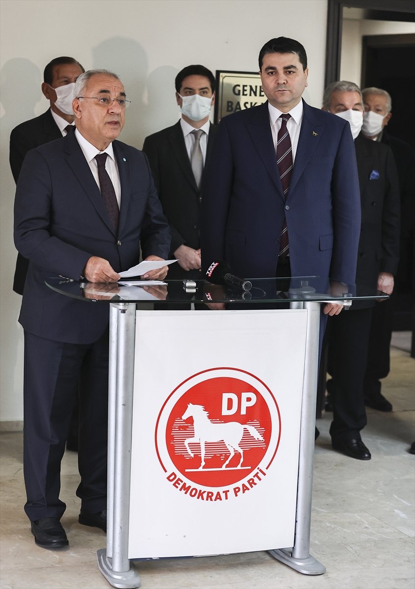 Dsp Genel Başkanı Aksakal, Dp Genel Başkanı Uysal'ı Ziyaret Etti