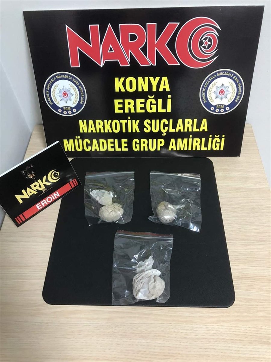 Konya'da Uyuşturucu Operasyonunda 3 Zanlı Tutuklandı