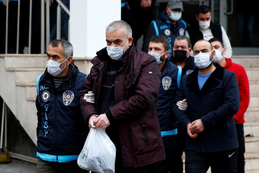 Kayseri'de Suç Örgütü Operasyonunda Yakalanan 13 Şüpheli Adliyede