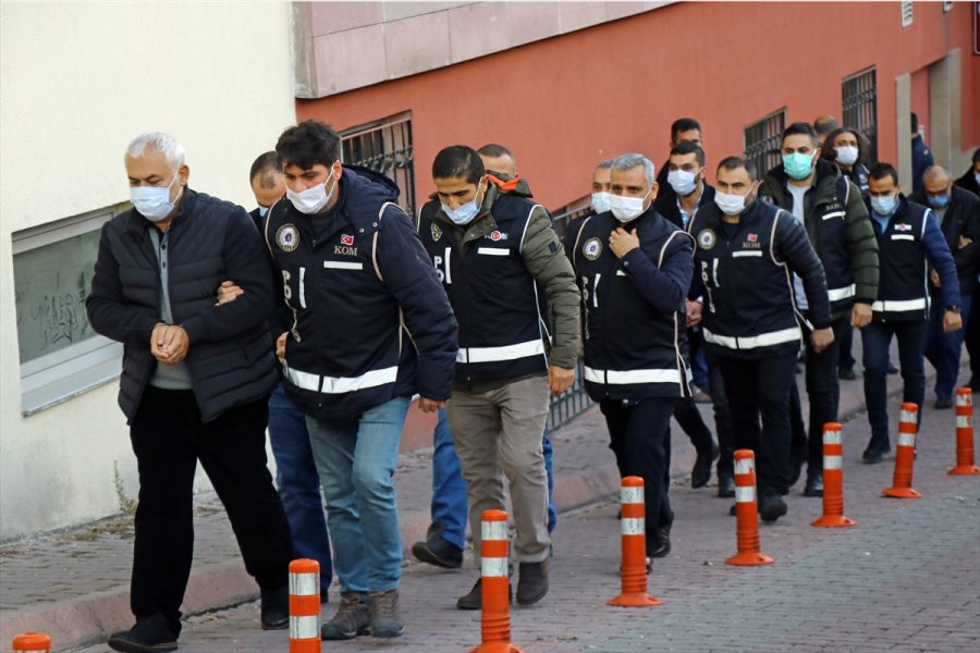 Kayseri Merkezli Suç Örgütü Operasyonunda Yakalanan 14 Şüpheli Adliyede