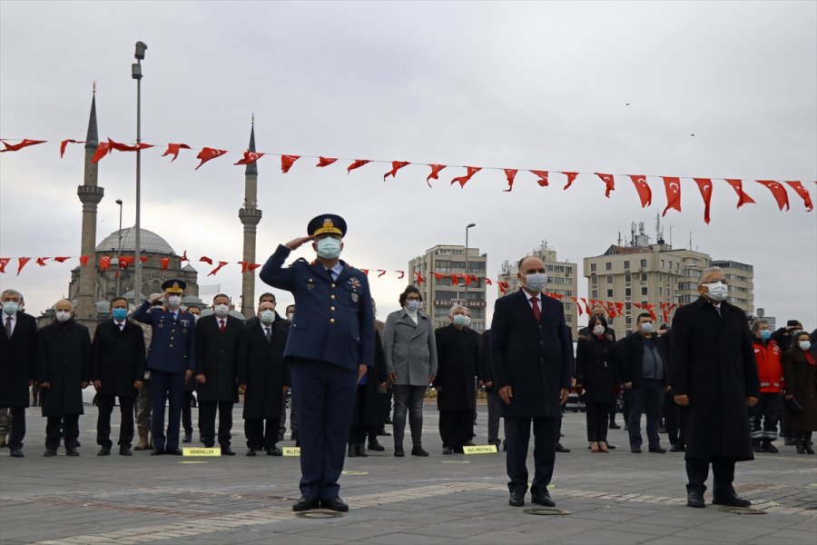 Atatürk'ün Kayseri'ye Gelişinin 101. Yıl Dönümü Dolayısıyla Tören Düzenlendi