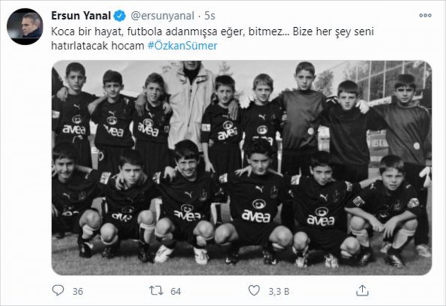 Alanyaspor İle Antalyaspor'dan Özkan Sümer İçin Taziye Mesajı