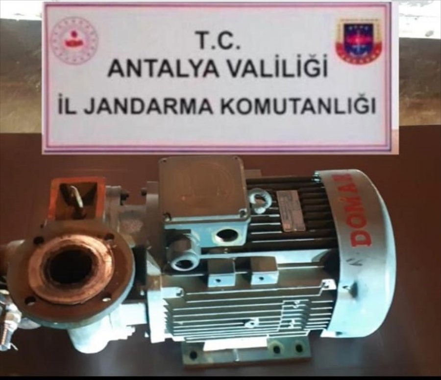 Serik'te Su Dinamosu Hırsızlığı