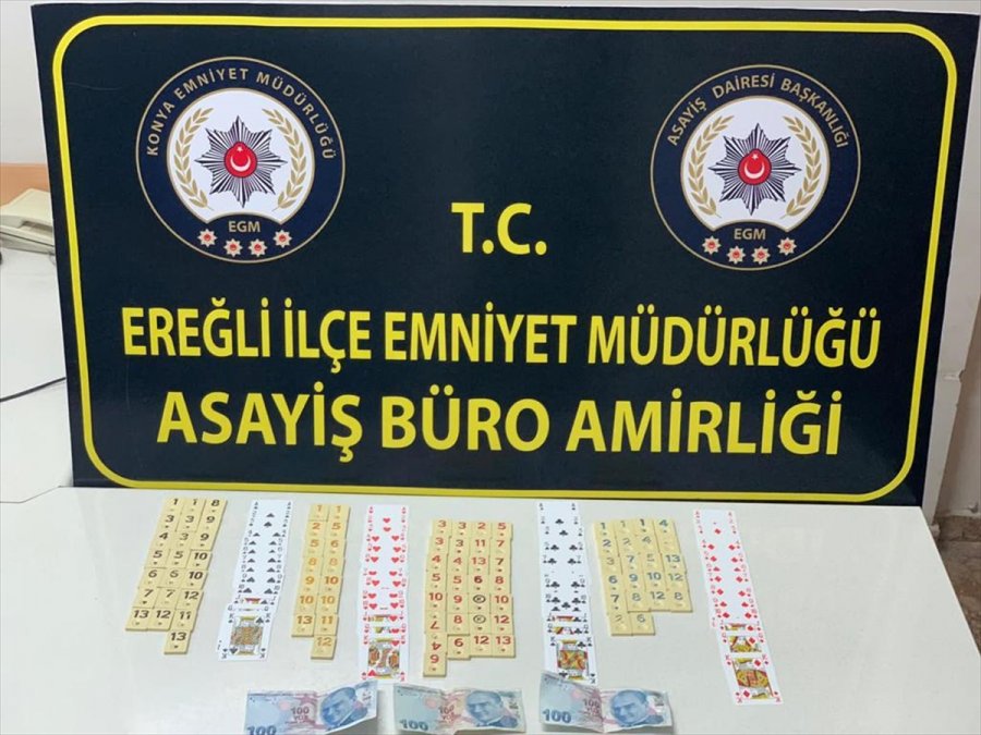 Konya'da Kovid-19 Tedbirlerini İhlal Ederek Kumar Oynayan 27 Kişiye Ceza Verildi