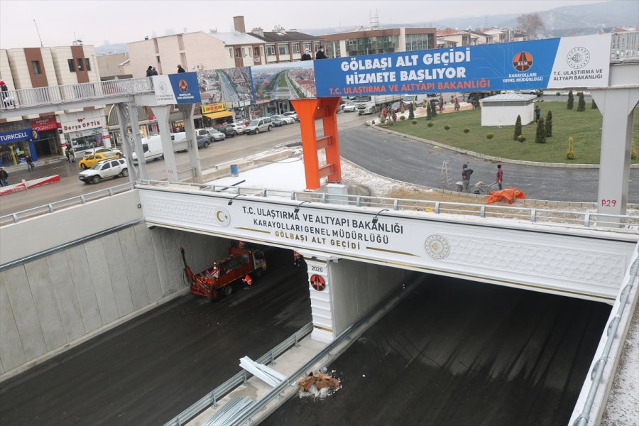 Ankara-konya Kara Yolu Gölbaşı Alt Geçit Projesinde Sona Gelindi