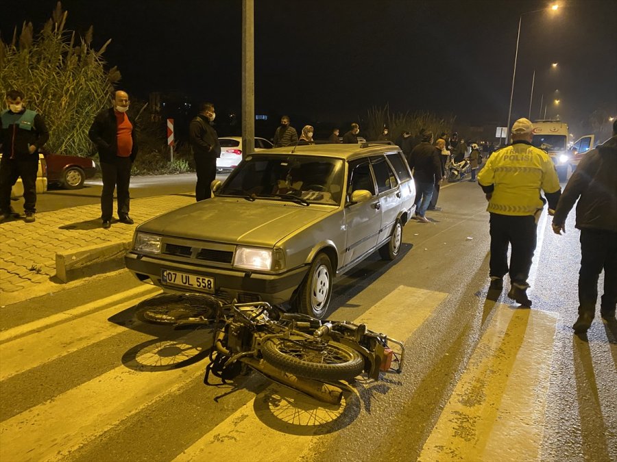Antalya'da Trafik Kazasında 1 Kişi Yaralandı