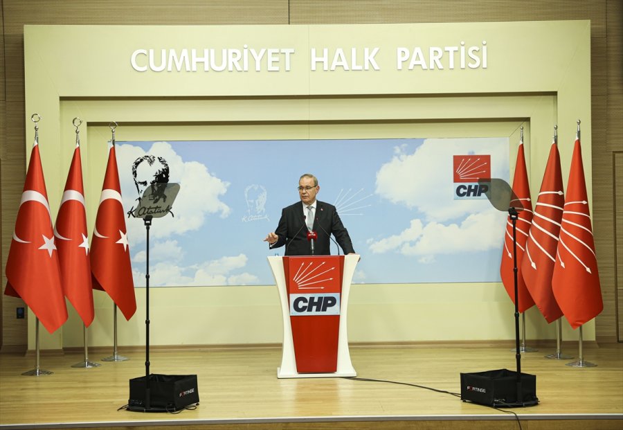 Chp Sözcüsü Öztrak, Myk Toplantısına İlişkin Açıklama Yaptı: