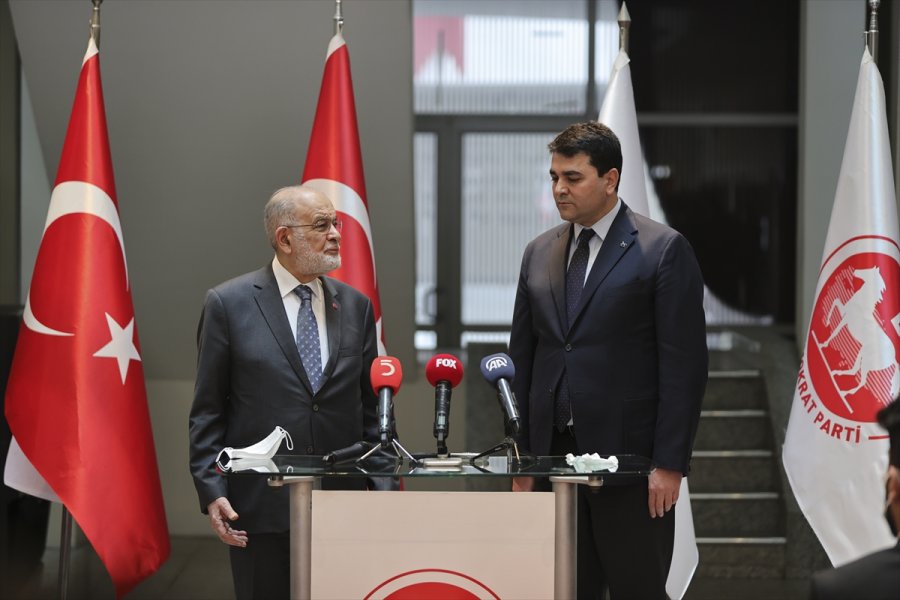 Saadet Partisi Genel Başkanı Karamollaoğlu'ndan Demokrat Parti Genel Başkanı Uysal'a Ziyaret