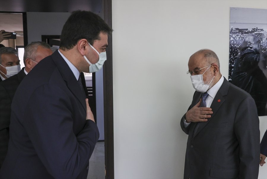 Saadet Partisi Genel Başkanı Karamollaoğlu'ndan Demokrat Parti Genel Başkanı Uysal'a Ziyaret