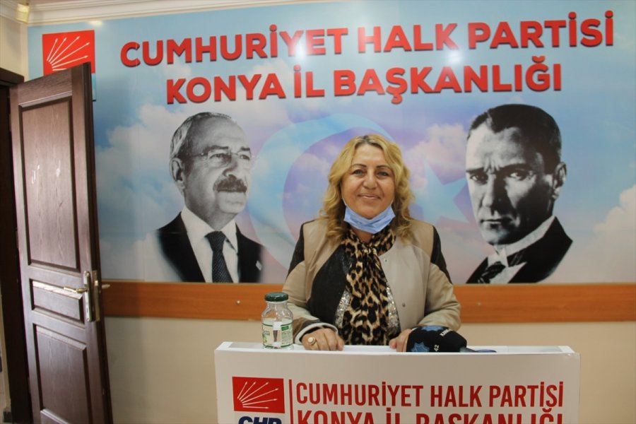 Chp Konya Kadın Kolları Başkanı Şerife Tunç, Kadın Cinayetlerine Tepki Gösterdi