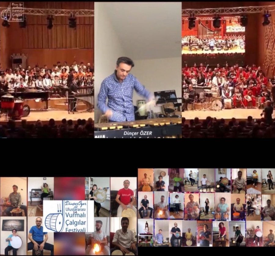 Dinçer Özer İle Uluslararası Vurmalı Çalgılar Festivali Çevrim İçi Etkinlikle Sona Erdi