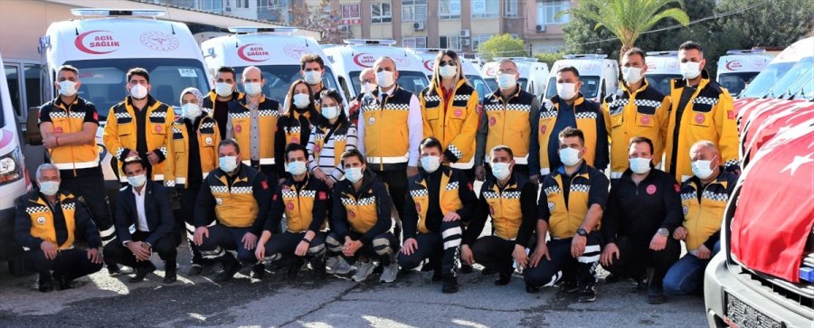 Sağlık Bakanlığınca Mersin'e Gönderilen 24 Ambulans Törenle Hizmete Alındı
