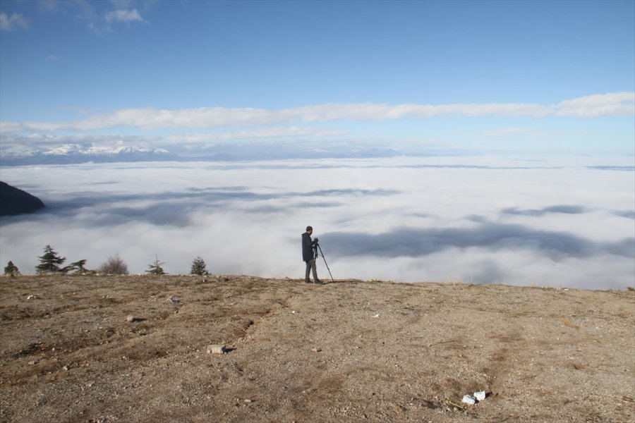 Beyşehir Gölü Üzerinde Sis Bulutu Güzelliği