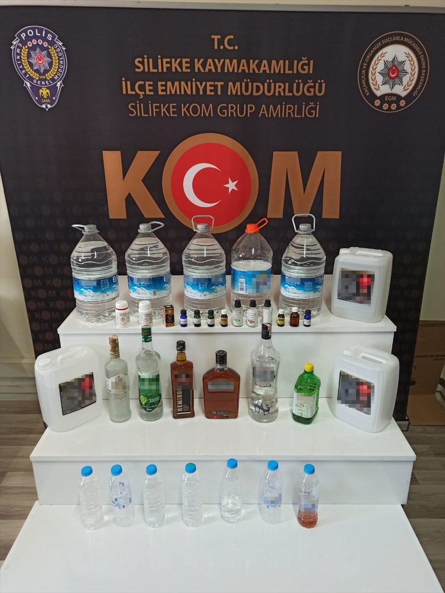 Mersin'de Sahte İçki Operasyonu: 4 Gözaltı