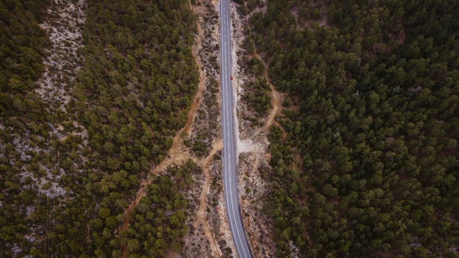 Antalya-konya Kara Yolundaki Sakinlik Drone İle Görüntülendi
