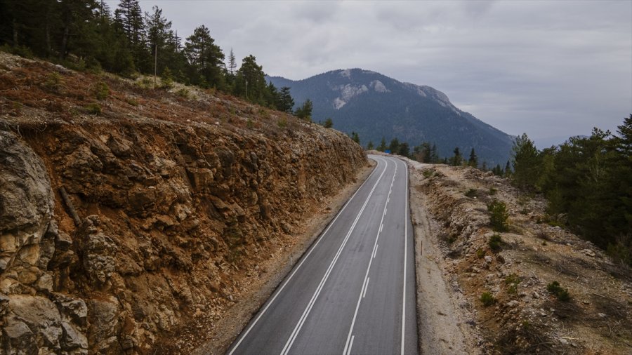 Antalya-konya Kara Yolundaki Sakinlik Drone İle Görüntülendi