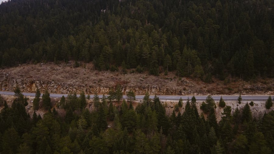 Antalya-konya Kara Yolundaki Sakinlik Drone İle Görüntülendi