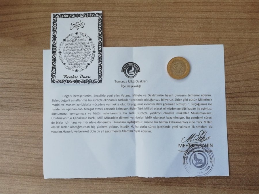 Tomarza Ülkü Ocaklarından İlçe Esnafına Siftah Parası