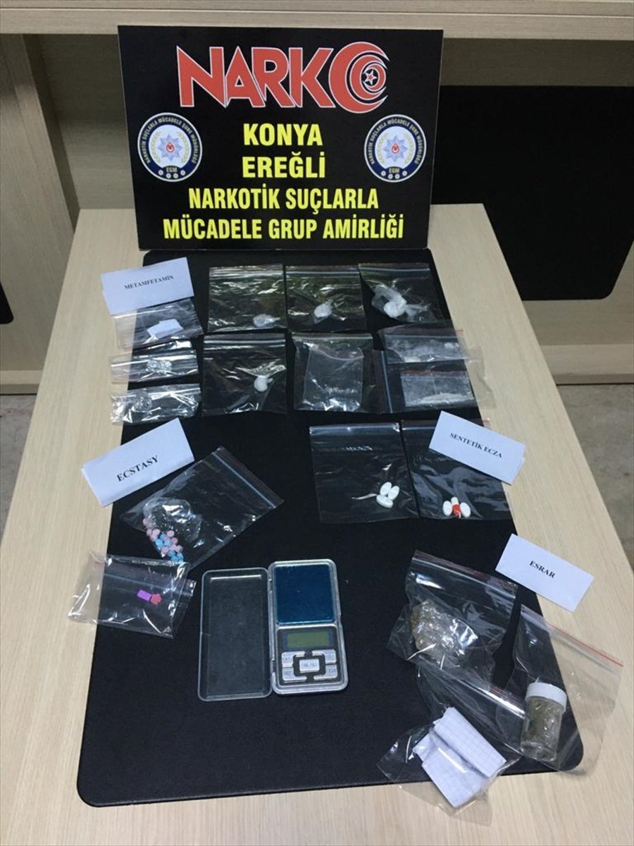 Konya'da Uyuşturucu Operasyonunda Yakalanan 4 Şüpheliden Biri Tutuklandı