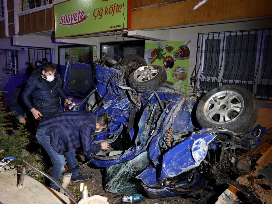 Başkentte Park Halindeyken Freni Arızalanan Tır Çok Sayıda Araca Çarparak Durabildi