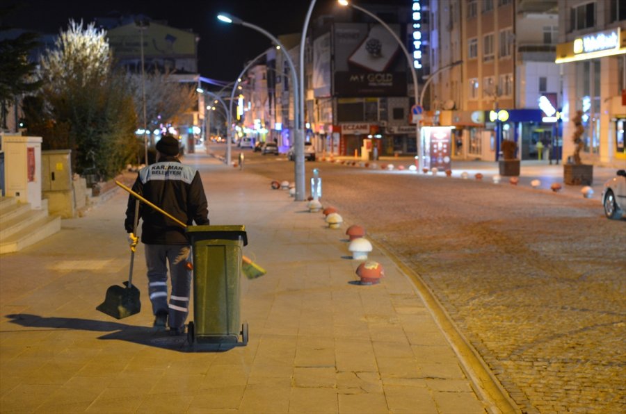 Konya, Karaman, Aksaray Ve Afyonkarahisar'da Sokağa Çıkma Kısıtlaması Sessizliği