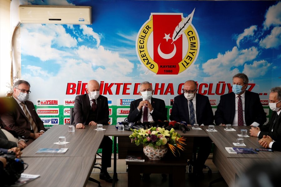 Belediye Başkanları Kayseri Gazeteciler Cemiyeti'ni Ziyaret Etti