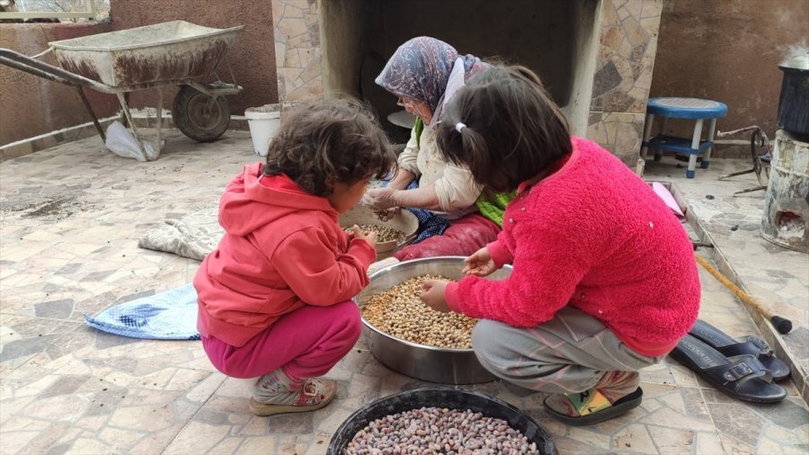 Gülnar'da Kış Aylarının Çerezi Kavurga Büyük İlgi Görüyor