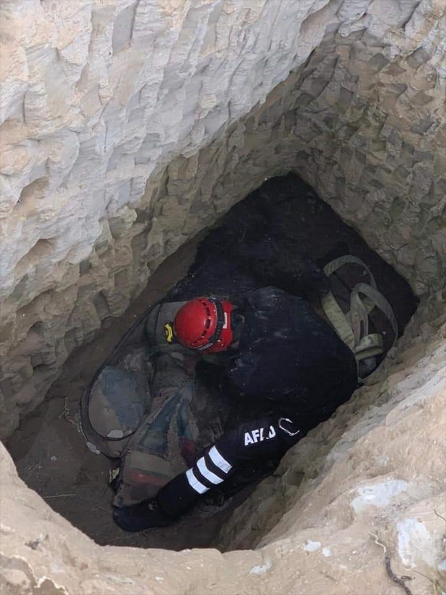 Aksaray'da Kuyuya Düşen Eşek Afad Ekiplerince Kurtarıldı