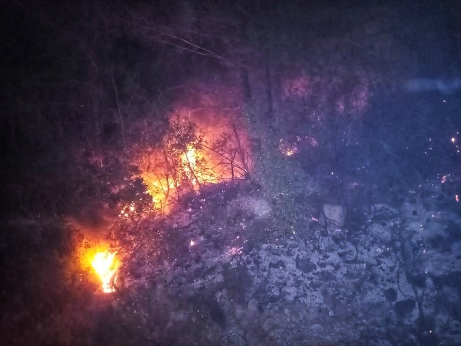 Antalya'da Çıkan Yangında 25 Dönüm Ormanlık Alan Zarar Gördü