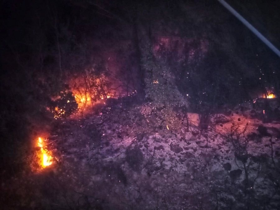 Antalya'da Çıkan Yangında 25 Dönüm Ormanlık Alan Zarar Gördü