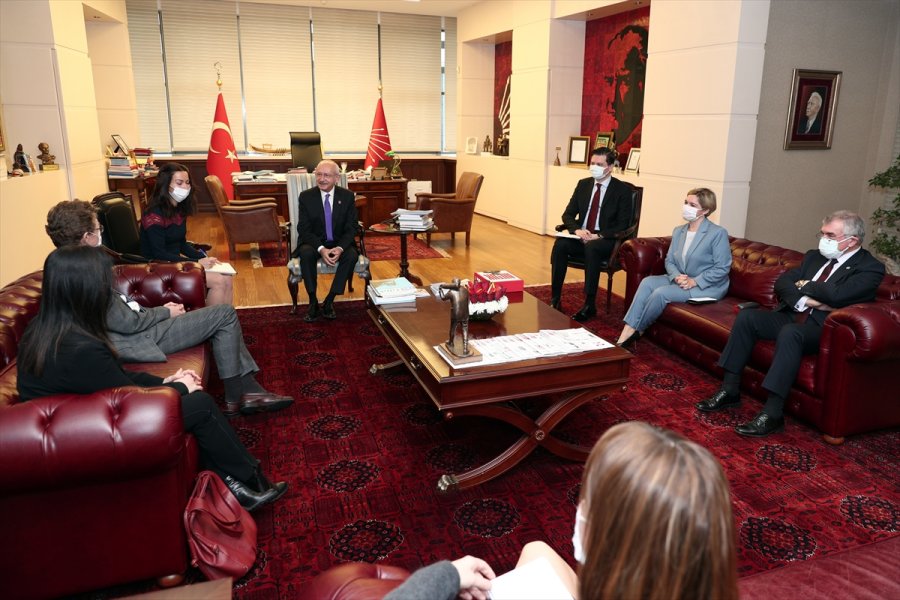 Kılıçdaroğlu, Ab Türkiye Delegasyonu Başkanı Nikolaus Meyer-landrut'u Kabul Etti