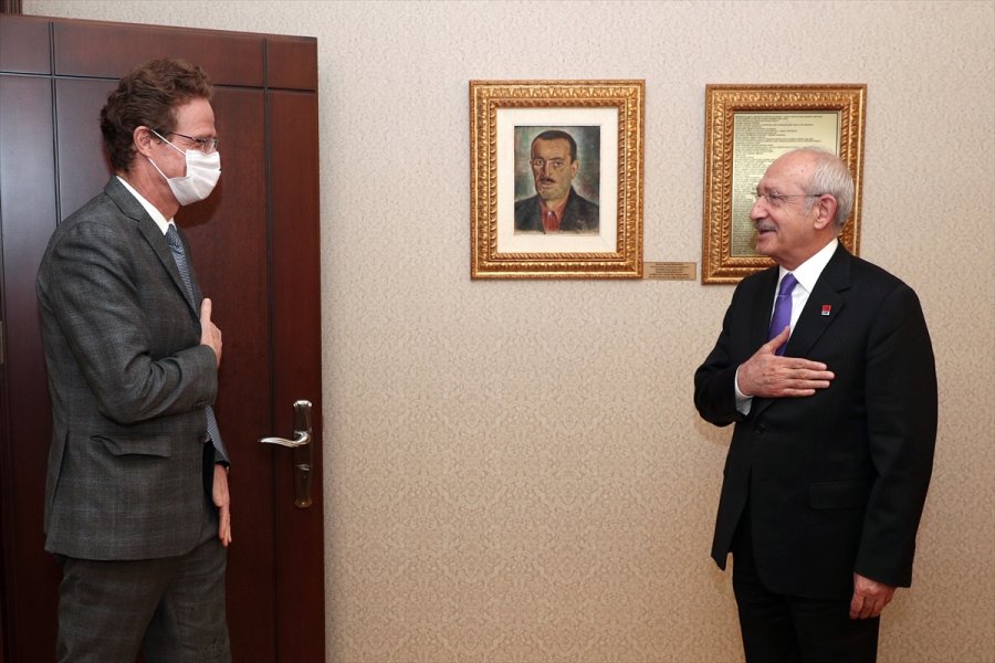 Kılıçdaroğlu, Ab Türkiye Delegasyonu Başkanı Nikolaus Meyer-landrut'u Kabul Etti