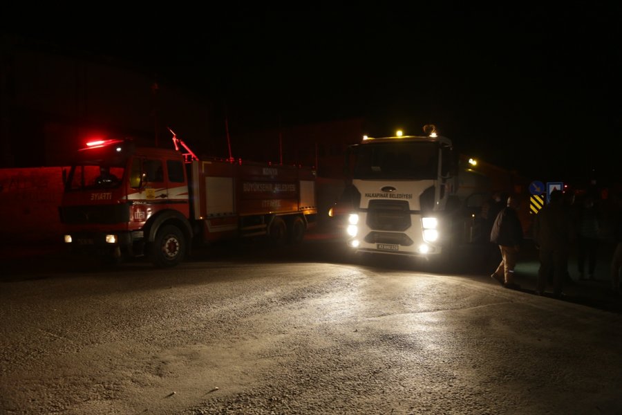 Konya'da 4 Noktada Örtü Ve Bahçe Yangını
