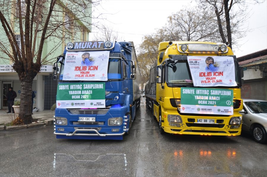 Mehir Vakfı Suriye’ye 2 Tır Yardım Gönderdi