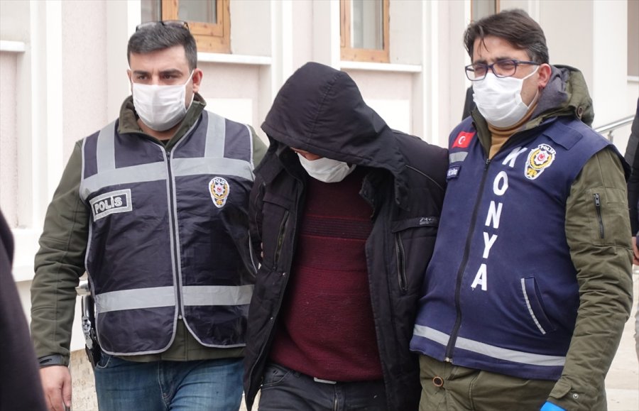 Konya'da Pompalı Tüfekle Kayınpederi Ve Bacanağını Öldüren Zanlı, Tutuklandı