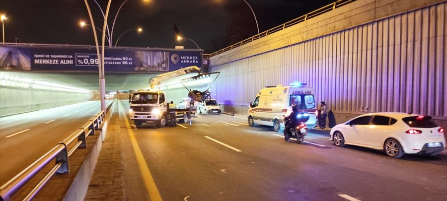 Ankara'da Motosiklet Kazası: 2 Yaralı