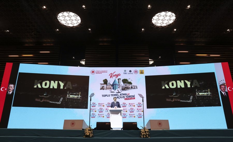 Çevre Ve Şehircilik Bakanı Kurum, Konya Toplu Temel Atma Ve Açılış Töreni'nde Konuştu: