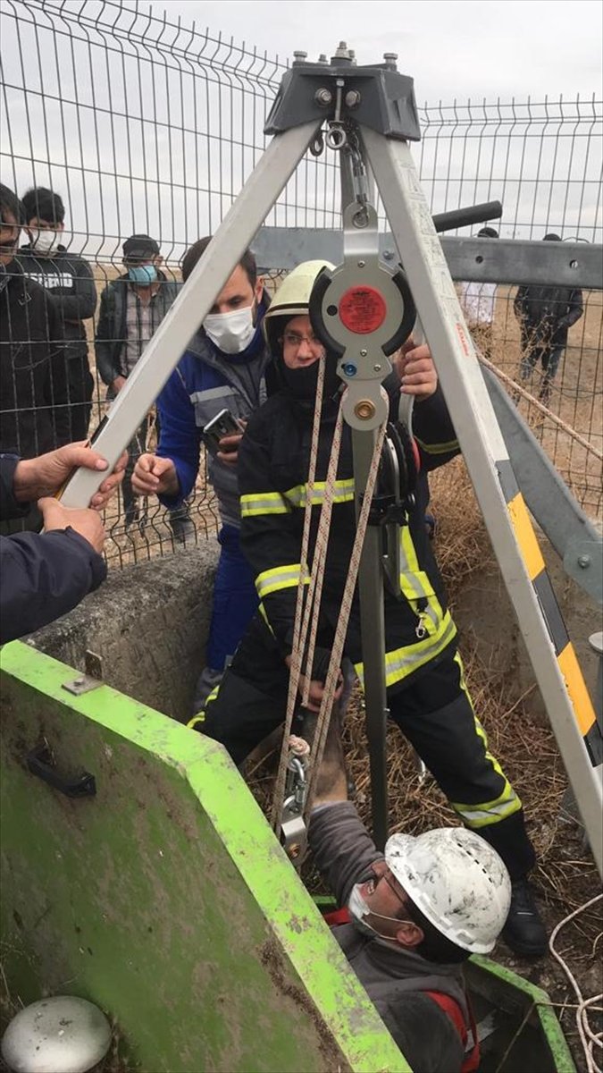 Kayseri'de Foseptiğe Düşen İşçiyi İtfaiye Kurtardı